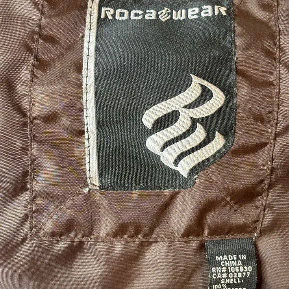 Rocawear Puffer Zip‎ Winter Jacket Brown Men 2XL